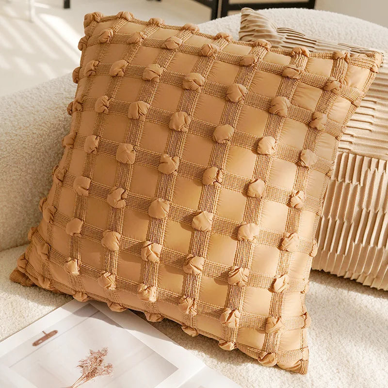 Coussin Déco : Luxe Vintage Français Marron