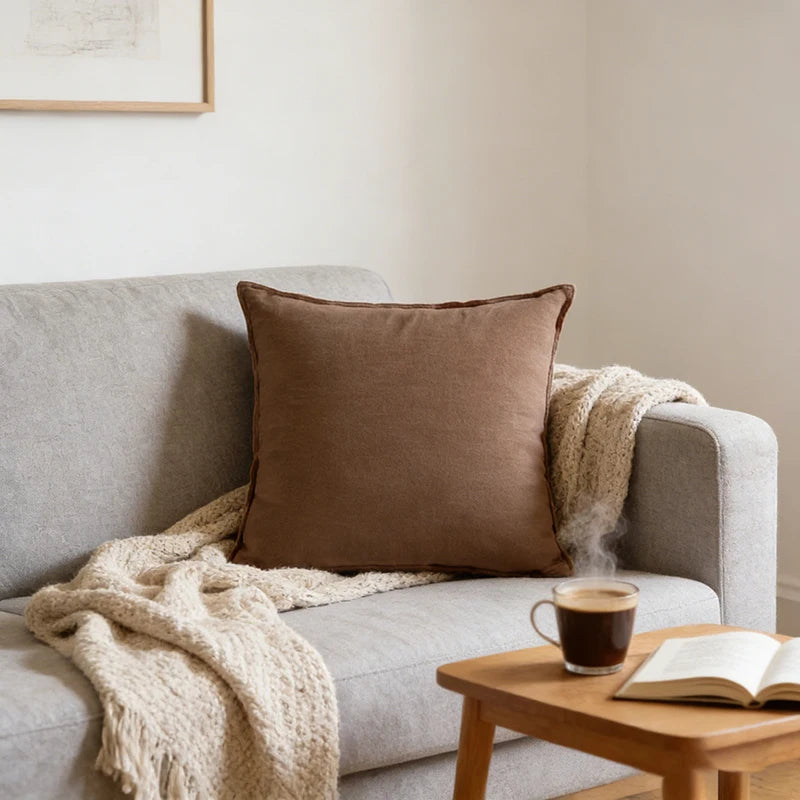 Coussin : Housse Décorative Ramie Bohème