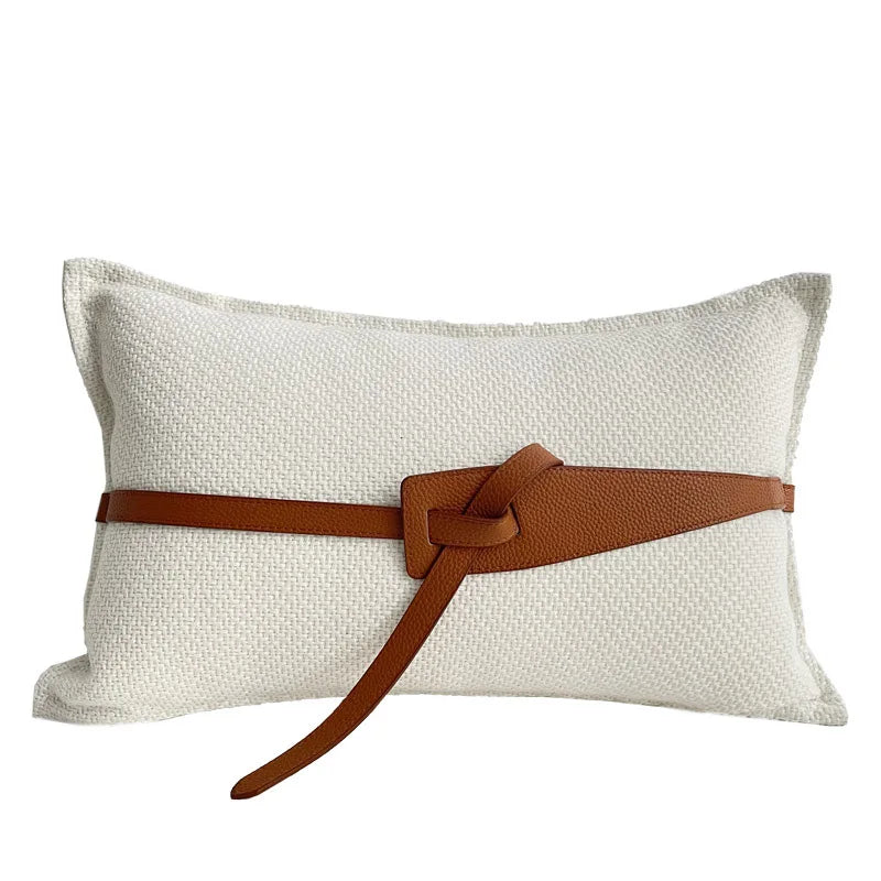 Coussin décoratif : marron, style luxe gaufré