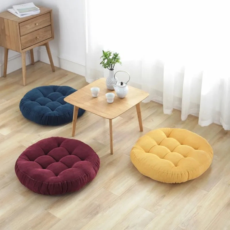 Coussin de sol rond : Confort XL multi-usage