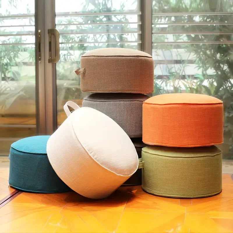 Coussin de sol : Pouf Tatami rond, déhoussable