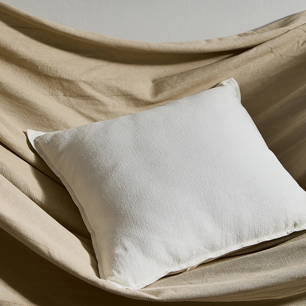 Coussin Déco : Housse Ramie Bohème et Naturelle