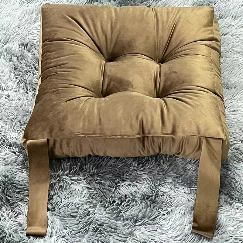 Coussin Tatami : Velours Côtelé Moelleux Épais