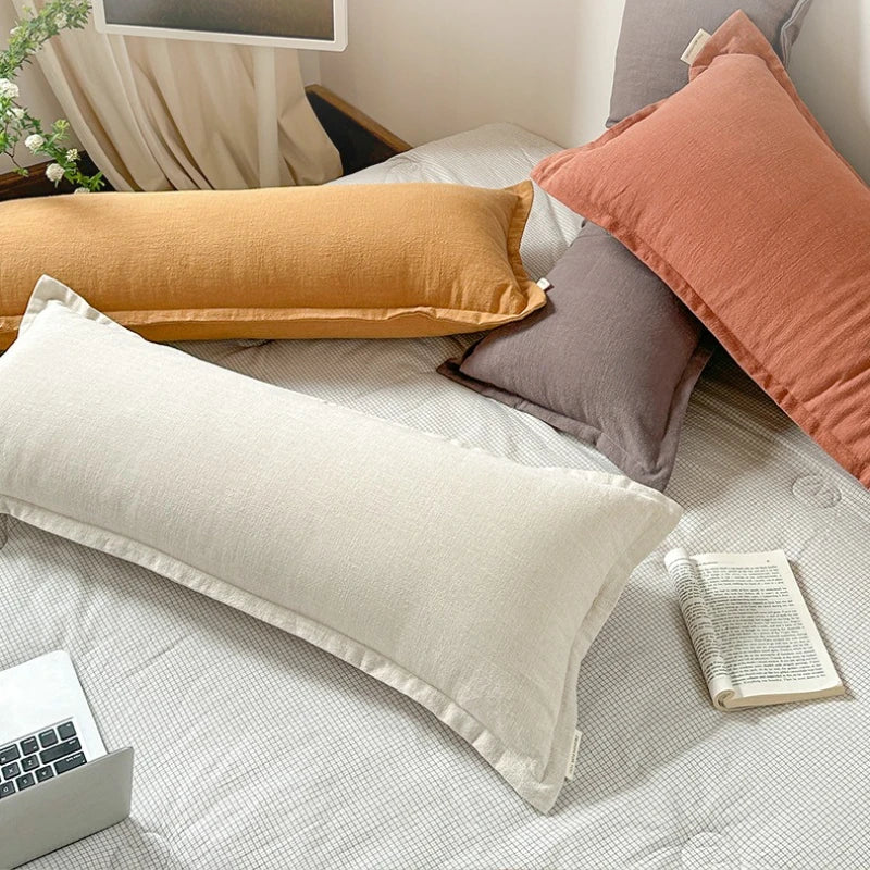 Coussin – Housse Chanvre Coton Zippée Élégante