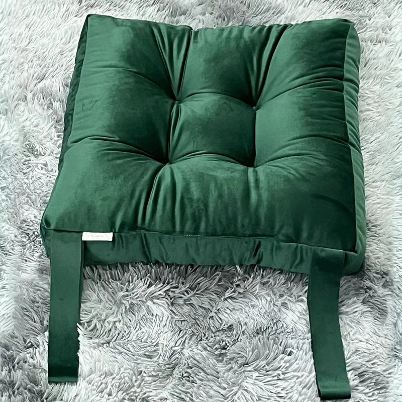 Coussin Tatami : Velours Côtelé Moelleux Épais