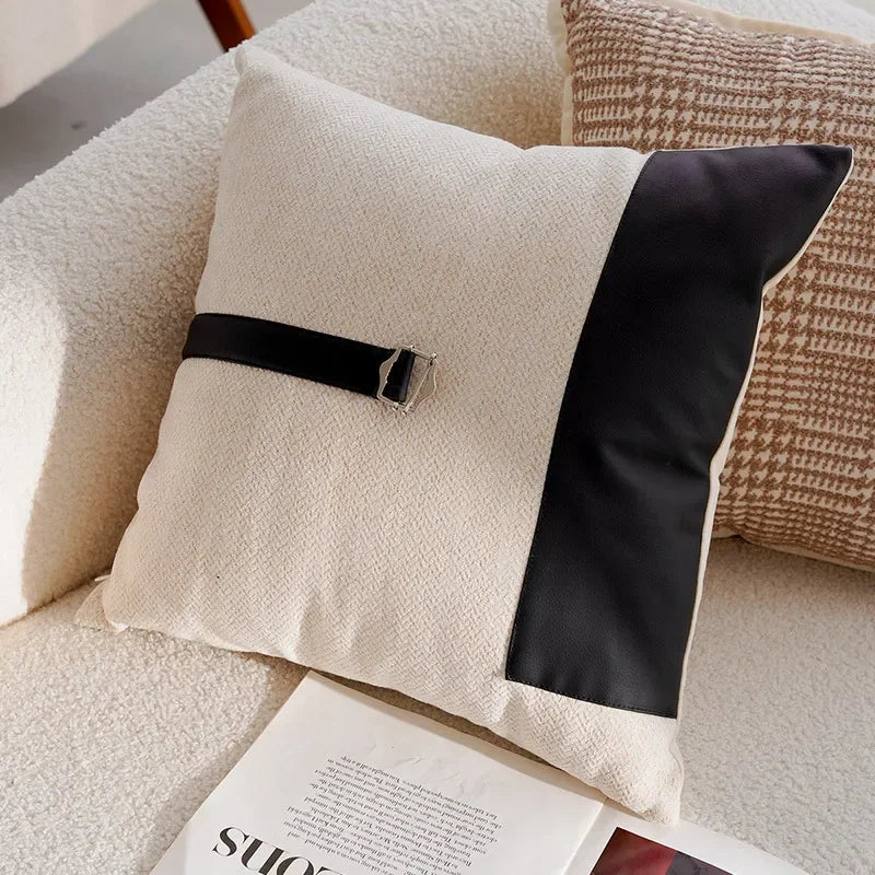 Coussin : Housse Rétro Crème pour Canapé