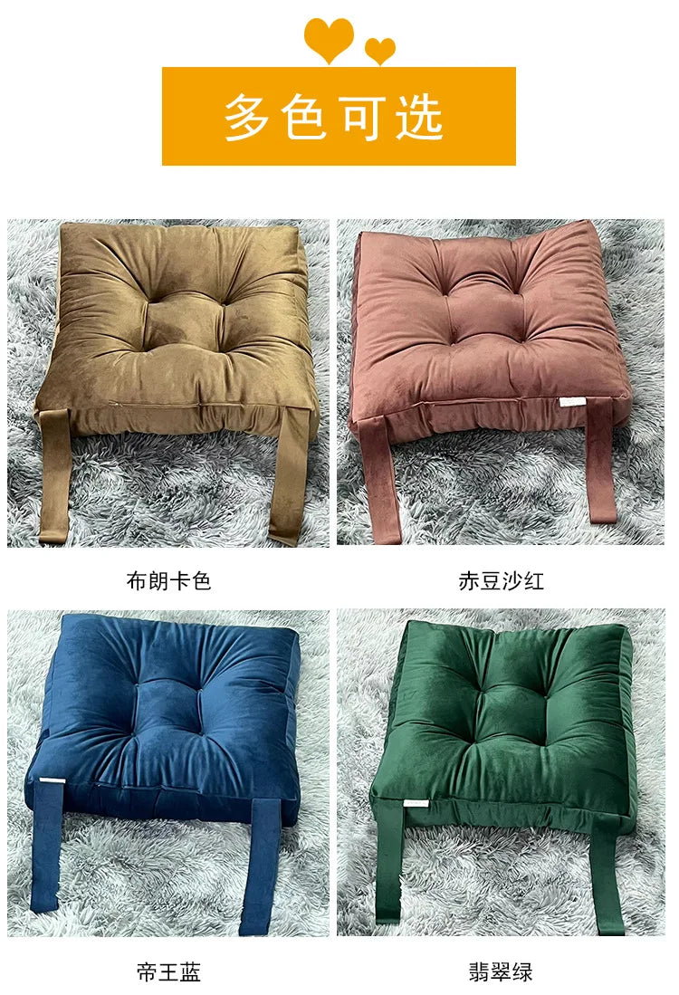 Coussin Tatami : Velours Côtelé Moelleux Épais