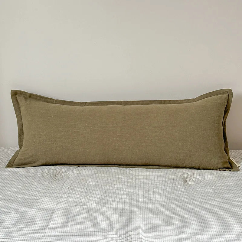 Coussin – Housse Chanvre Coton Zippée Élégante