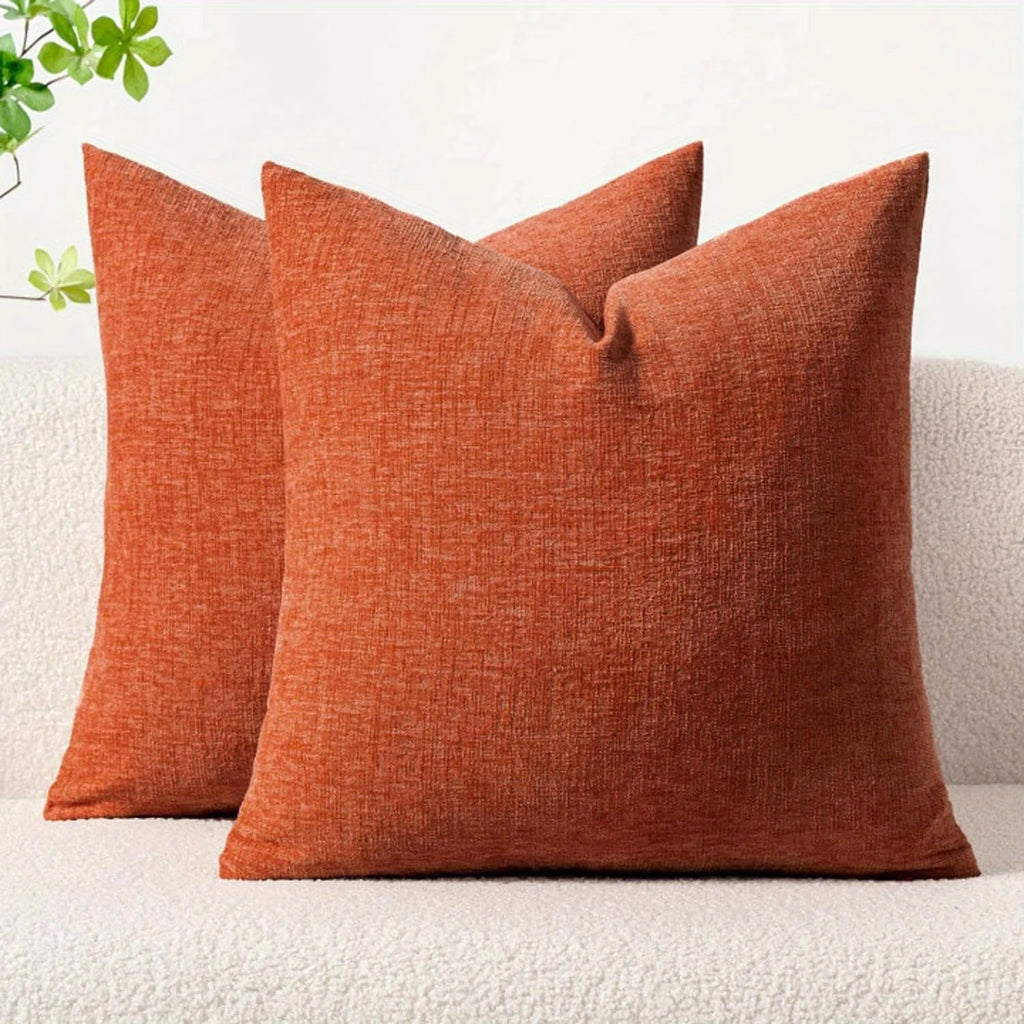 Coussin – Housse Décorative Géométrique Orange
