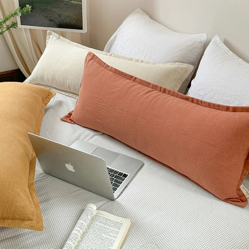 Coussin – Housse Chanvre Coton Zippée Élégante