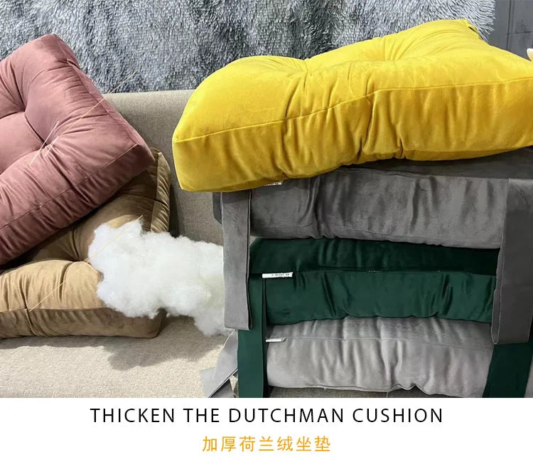 Coussin Tatami : Velours Côtelé Moelleux Épais