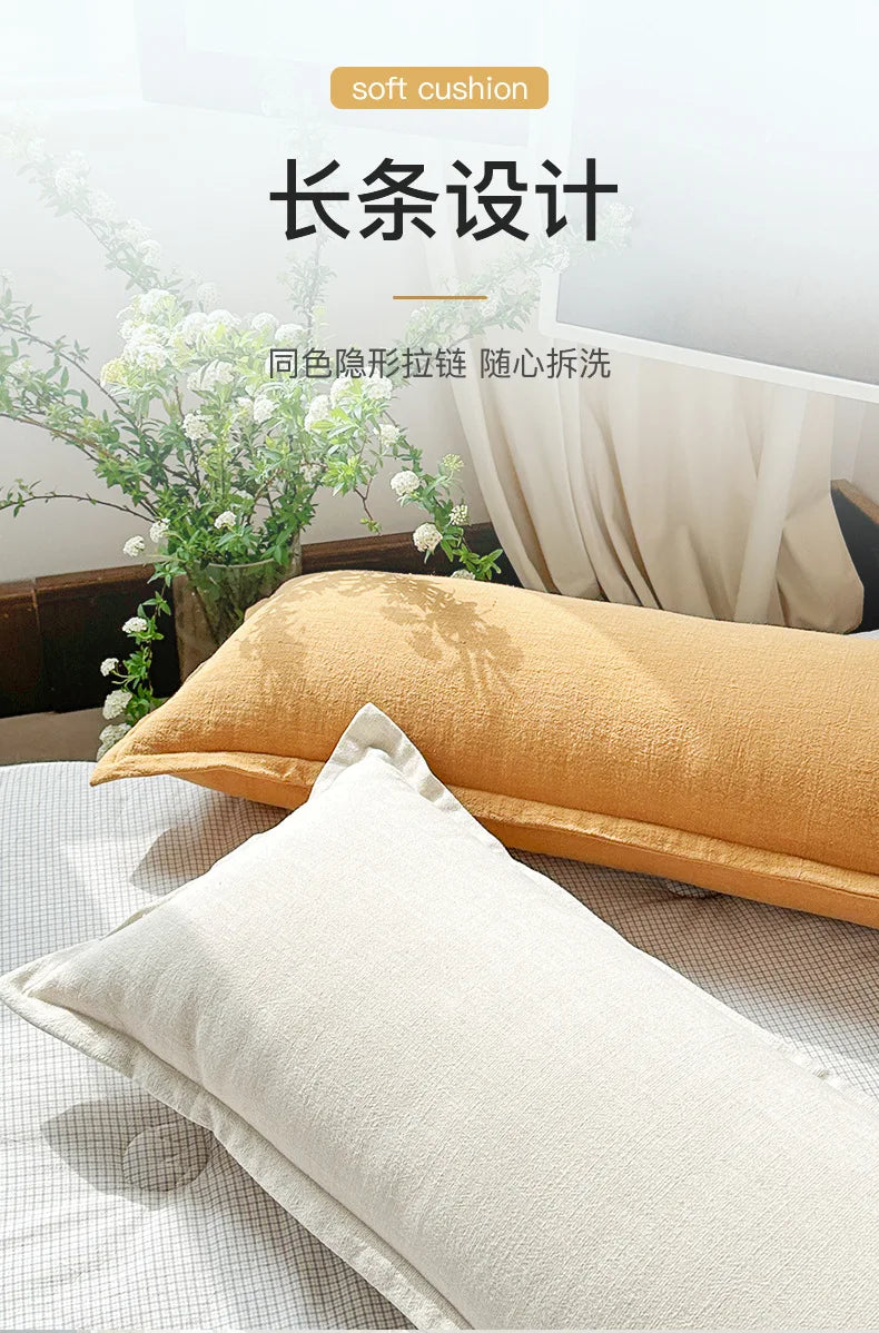 Coussin – Housse Chanvre Coton Zippée Élégante