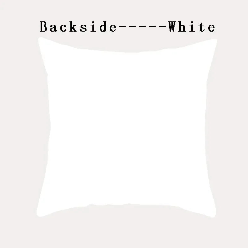 Coussin carré : Motif géométrique moderne marron