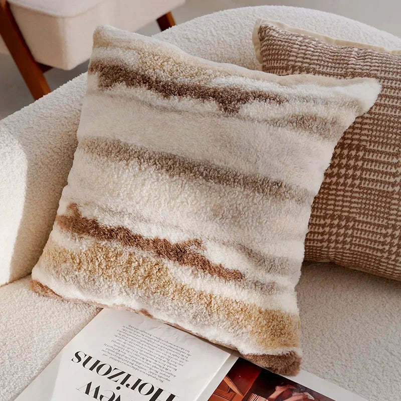 Coussin : Housse Rétro Crème pour Canapé