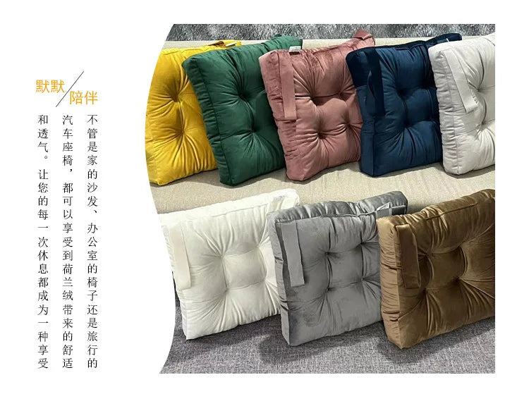 Coussin Tatami : Velours Côtelé Moelleux Épais