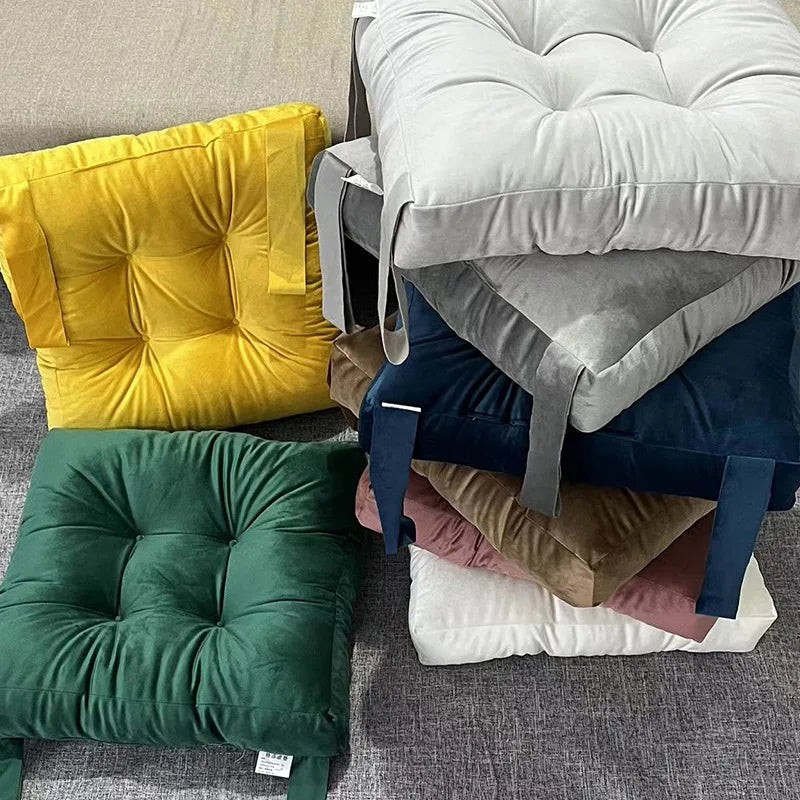 Coussin Tatami : Velours Côtelé Moelleux Épais