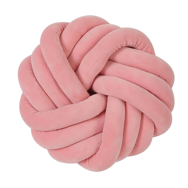 Coussin Rond – Velours Tressé, Confort Design