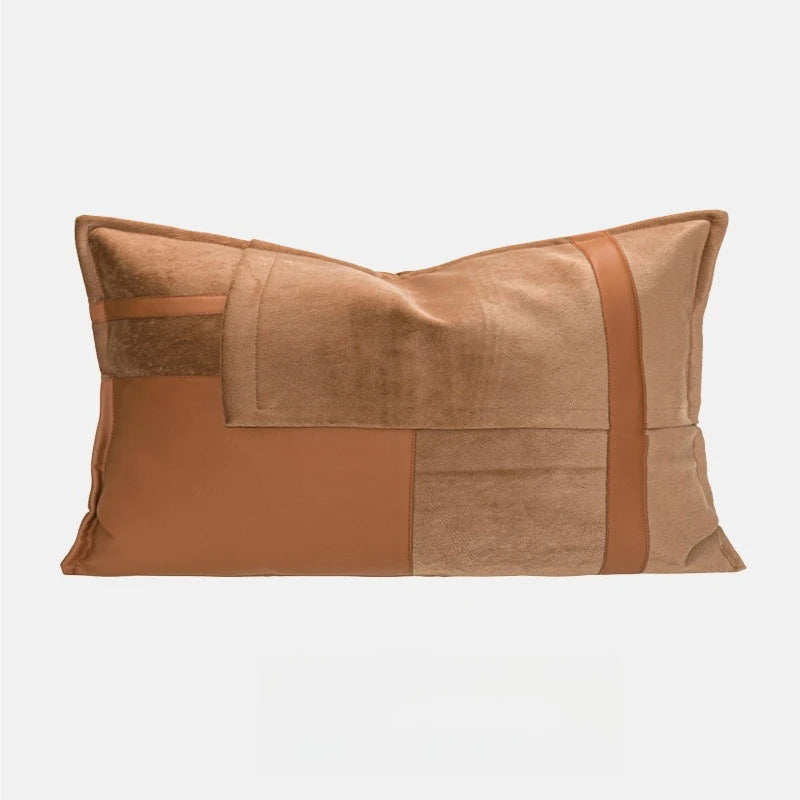 Coussin décoratif : marron, style luxe gaufré