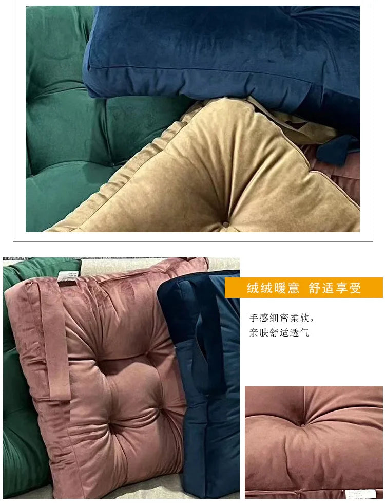 Coussin Tatami : Velours Côtelé Moelleux Épais