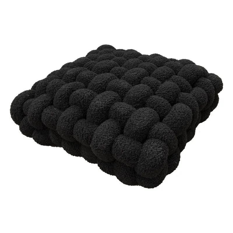 Coussin Nœud : Déco Nordique, Douceur Polaire Berbère